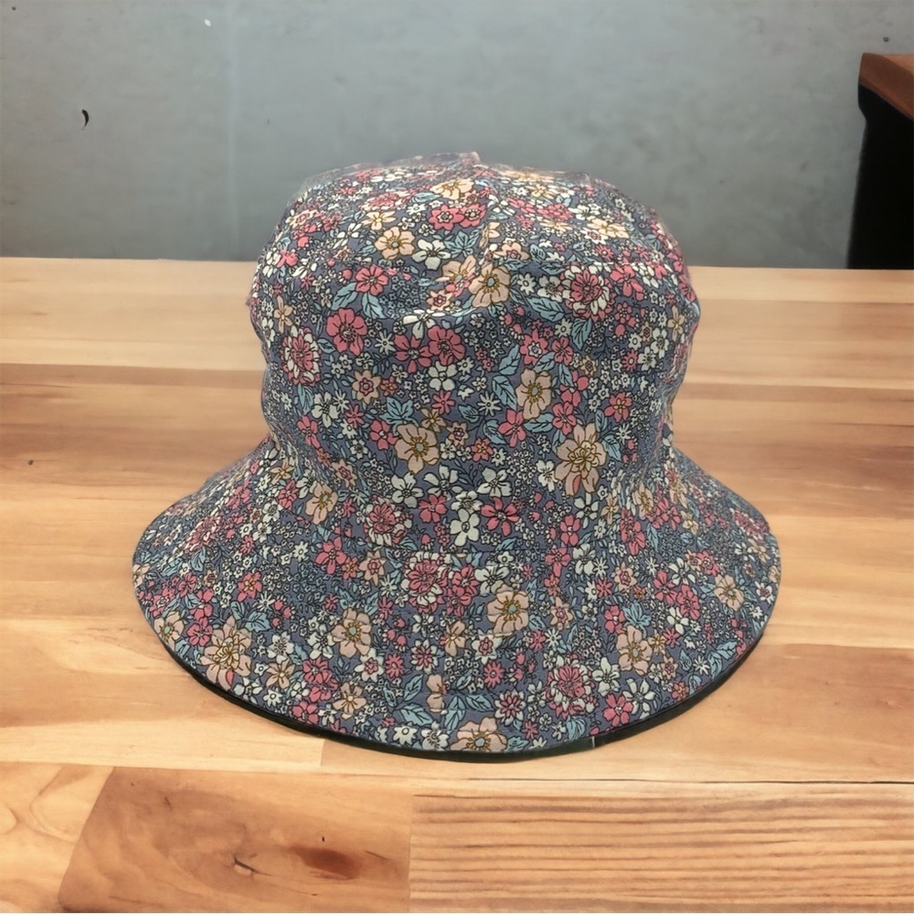 Boutique Lavender Purple Multi Dainty Floral Print Reversible Bucket Hat OSFM - Picture 4 of 6